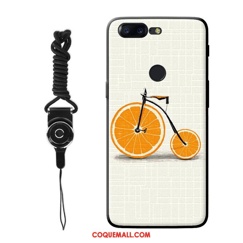 Étui Oneplus 5t Frais Orange Blanc, Coque Oneplus 5t Téléphone Portable Silicone