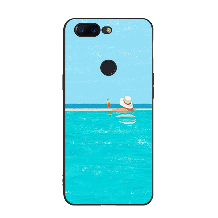 Étui Oneplus 5t Frais Plage Bleu, Coque Oneplus 5t Silicone Téléphone Portable