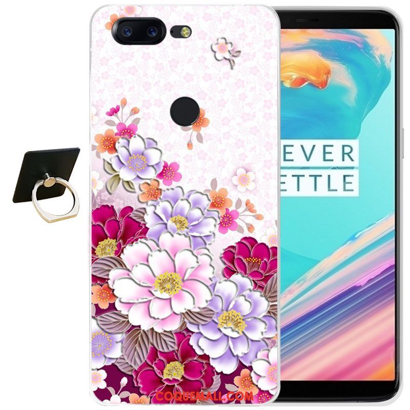 Étui Oneplus 5t Gaufrage Tout Compris Transparent, Coque Oneplus 5t Dessin Animé Silicone