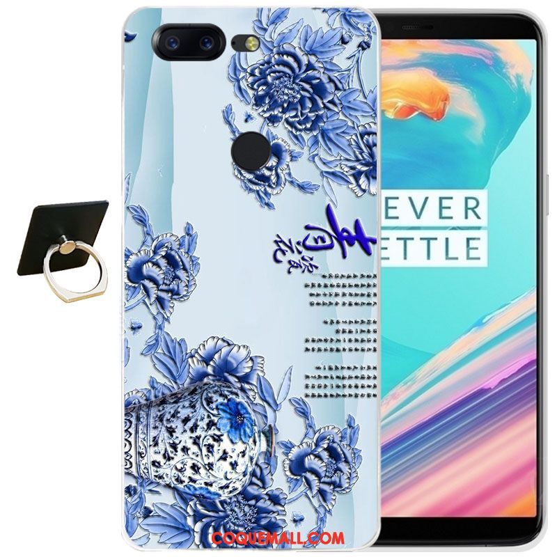 Étui Oneplus 5t Gaufrage Tout Compris Transparent, Coque Oneplus 5t Dessin Animé Silicone