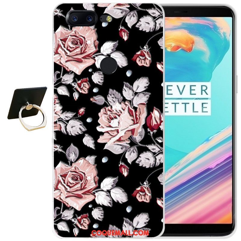 Étui Oneplus 5t Gaufrage Tout Compris Transparent, Coque Oneplus 5t Dessin Animé Silicone