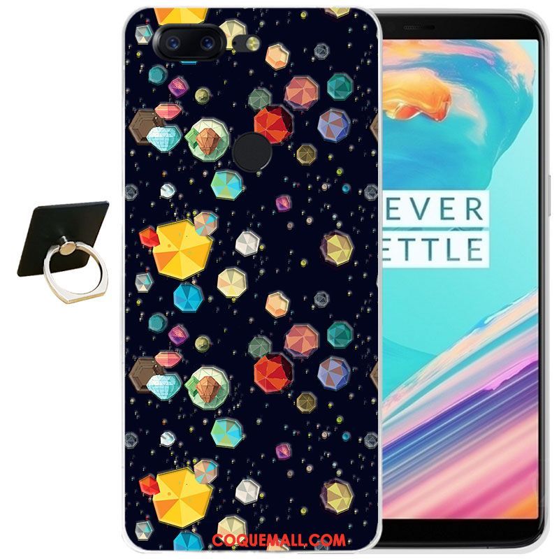 Étui Oneplus 5t Gaufrage Tout Compris Transparent, Coque Oneplus 5t Dessin Animé Silicone