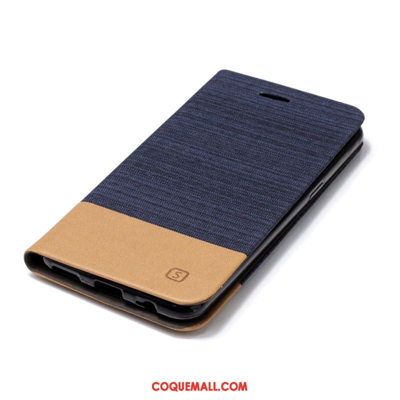 Étui Oneplus 5t Modèle Fleurie Toile Carte, Coque Oneplus 5t Denim Fluide Doux Braun