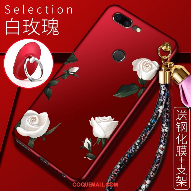 Étui Oneplus 5t Tendance Fluide Doux Tout Compris, Coque Oneplus 5t Rouge Dessin Animé