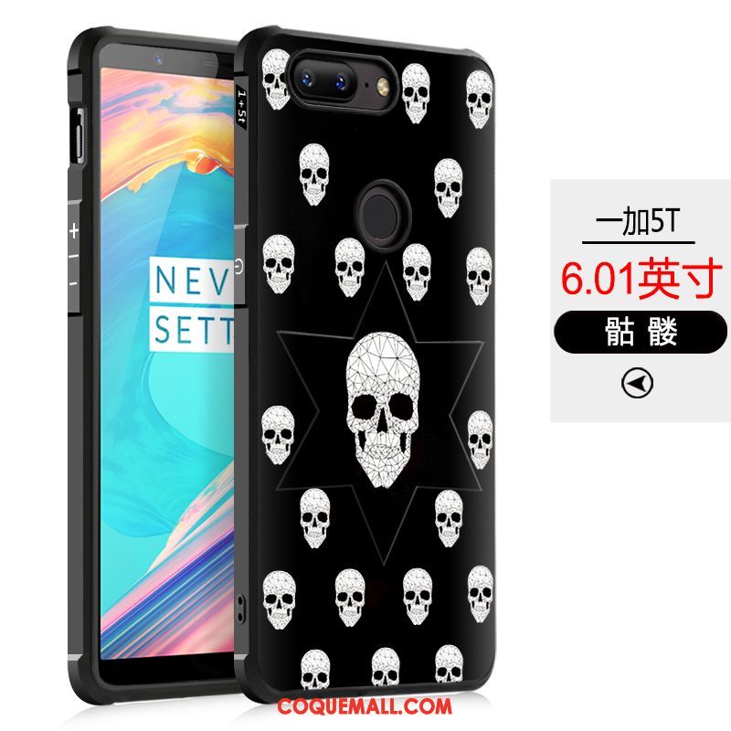 Étui Oneplus 5t Très Mince Tout Compris Téléphone Portable, Coque Oneplus 5t Gaufrage Personnalité