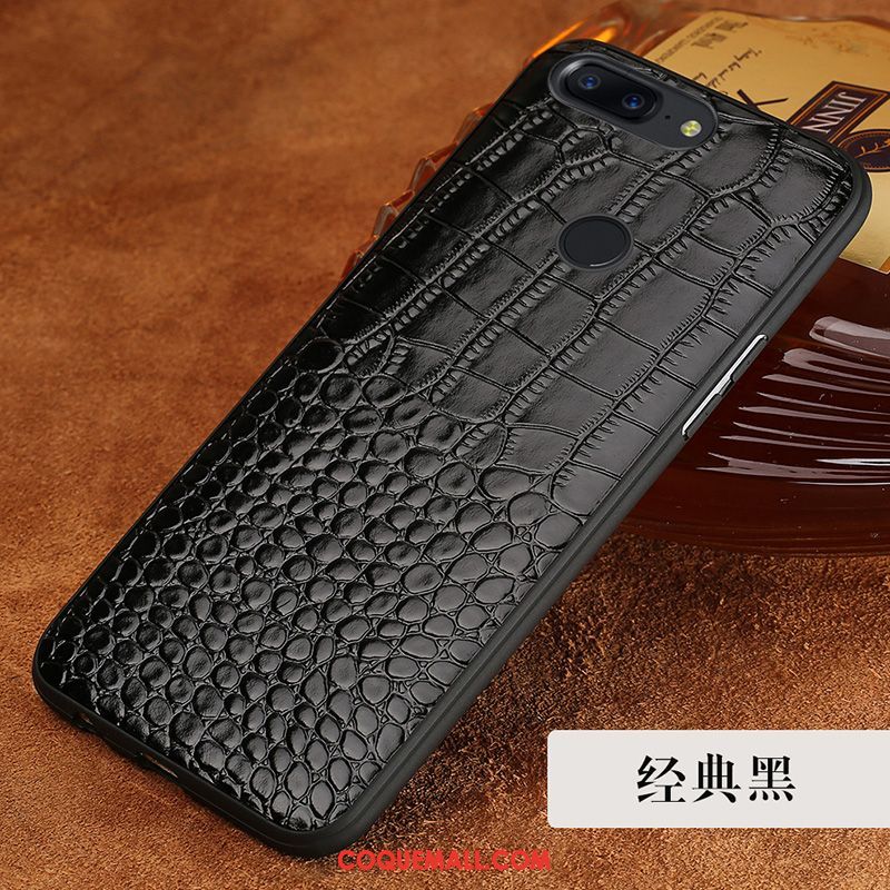 Étui Oneplus 5t Étui En Cuir Luxe Crocodile Modèle, Coque Oneplus 5t Cuir Téléphone Portable Braun