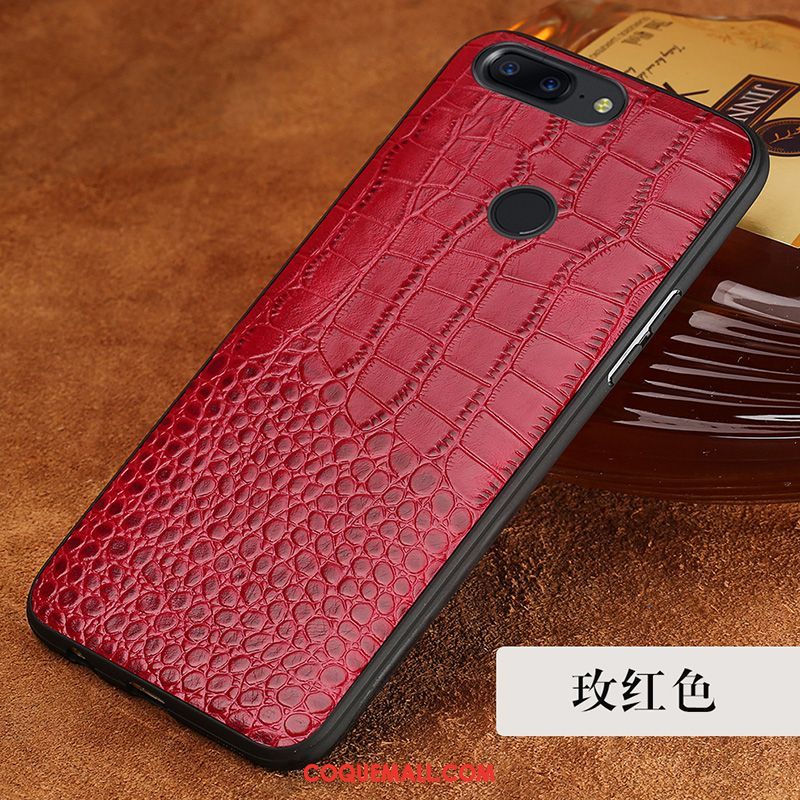 Étui Oneplus 5t Étui En Cuir Luxe Crocodile Modèle, Coque Oneplus 5t Cuir Téléphone Portable Braun