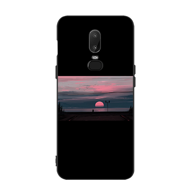 Étui Oneplus 6 Bordure Soirée Protection, Coque Oneplus 6 Téléphone Portable Silicone