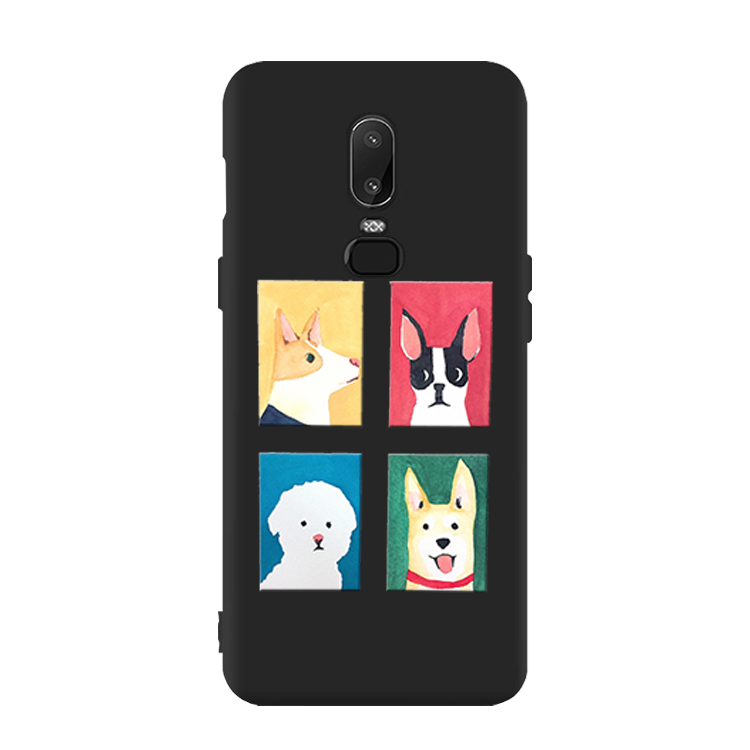 Étui Oneplus 6 Créatif Incassable Noir, Coque Oneplus 6 Protection Silicone