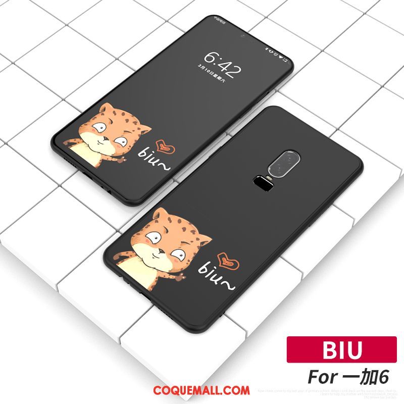 Étui Oneplus 6 Fluide Doux Amoureux Personnalité, Coque Oneplus 6 Silicone Téléphone Portable