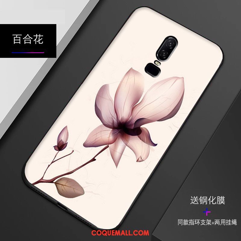 Étui Oneplus 6 Fluide Doux Personnalité Incassable, Coque Oneplus 6 Silicone Bordure