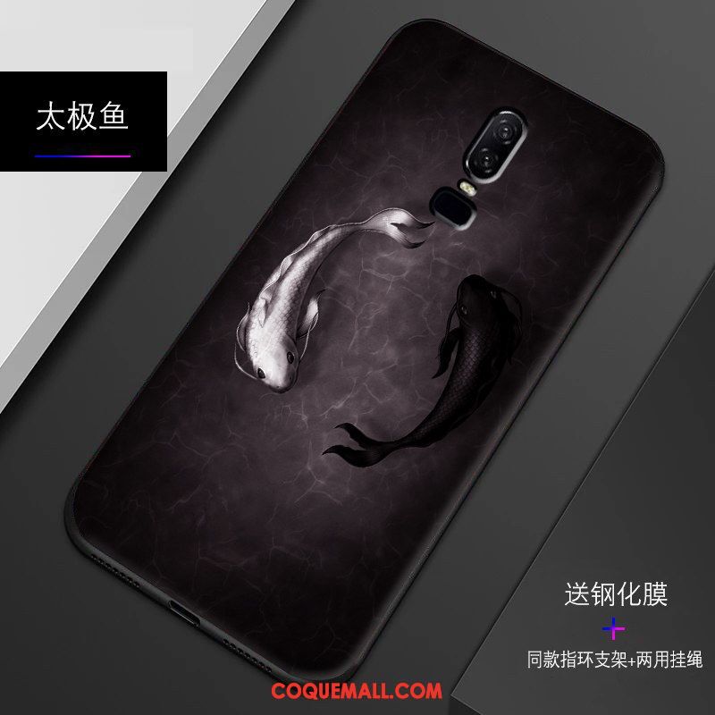 Étui Oneplus 6 Fluide Doux Personnalité Incassable, Coque Oneplus 6 Silicone Bordure