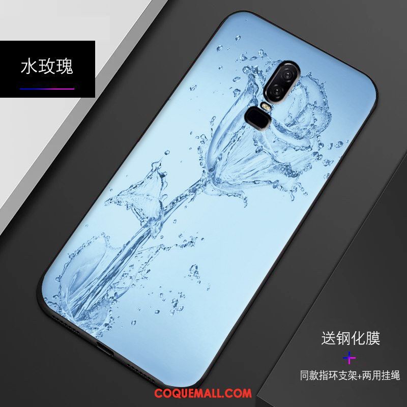 Étui Oneplus 6 Fluide Doux Personnalité Incassable, Coque Oneplus 6 Silicone Bordure