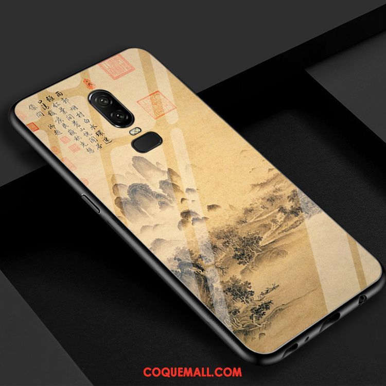 Étui Oneplus 6 Modèle Miroir Art, Coque Oneplus 6 Vintage Vent