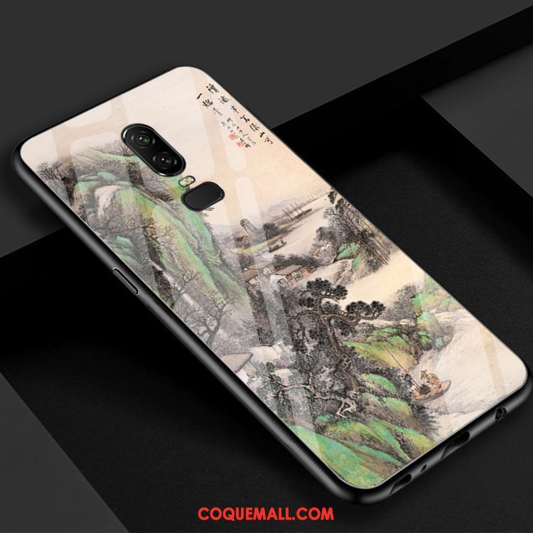 Étui Oneplus 6 Modèle Miroir Art, Coque Oneplus 6 Vintage Vent