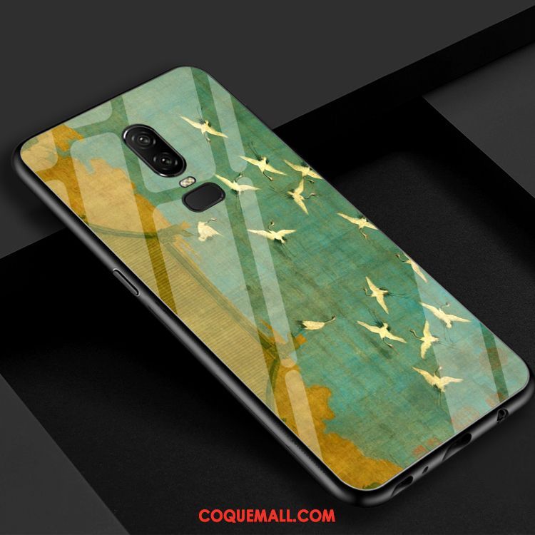 Étui Oneplus 6 Modèle Miroir Art, Coque Oneplus 6 Vintage Vent