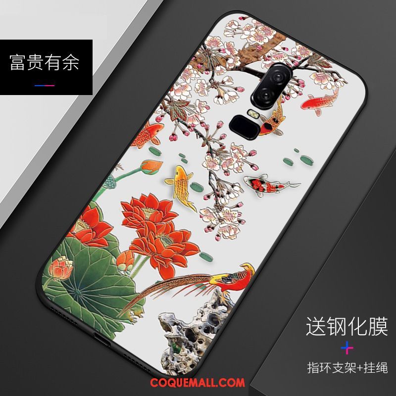 Étui Oneplus 6 Personnalisé Tendance Incassable, Coque Oneplus 6 Téléphone Portable Gaufrage