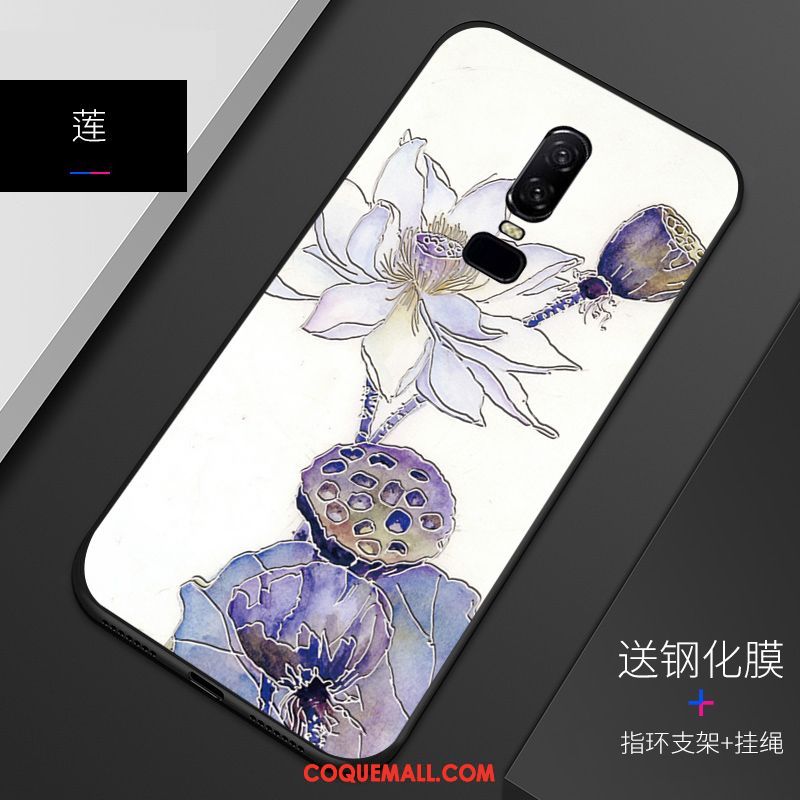 Étui Oneplus 6 Personnalisé Tendance Incassable, Coque Oneplus 6 Téléphone Portable Gaufrage