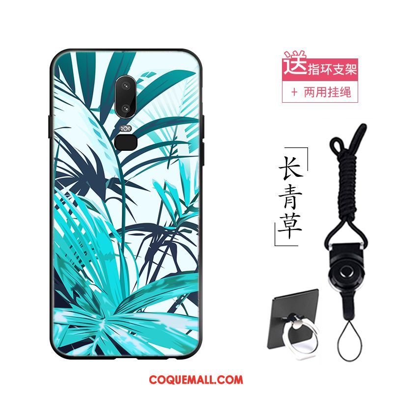 Étui Oneplus 6 Rose Fluide Doux Floral, Coque Oneplus 6 Silicone Art