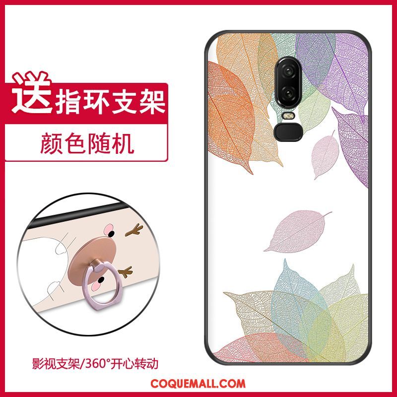 Étui Oneplus 6 Rose Fluide Doux Protection, Coque Oneplus 6 Silicone Délavé En Daim