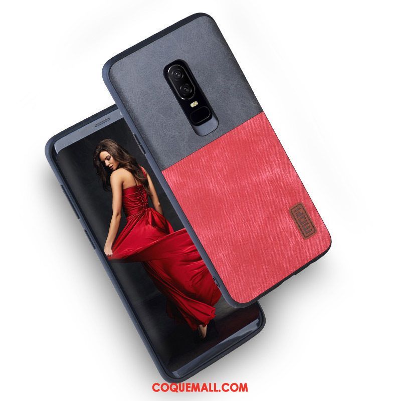 Étui Oneplus 6 Silicone Fluide Doux Tout Compris, Coque Oneplus 6 Incassable Délavé En Daim