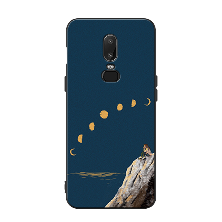 Étui Oneplus 6 Silicone Incassable Téléphone Portable, Coque Oneplus 6 Tout Compris Noir