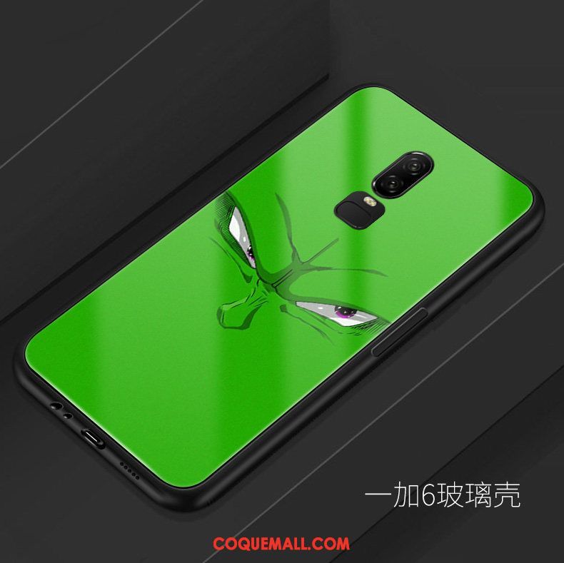 Étui Oneplus 6 Silicone Marque De Tendance Verre, Coque Oneplus 6 Dragon Téléphone Portable