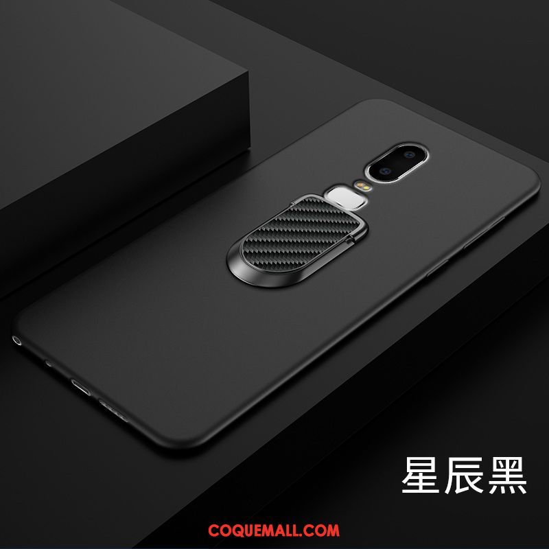 Étui Oneplus 6 Silicone Téléphone Portable Noir, Coque Oneplus 6 Très Mince Protection