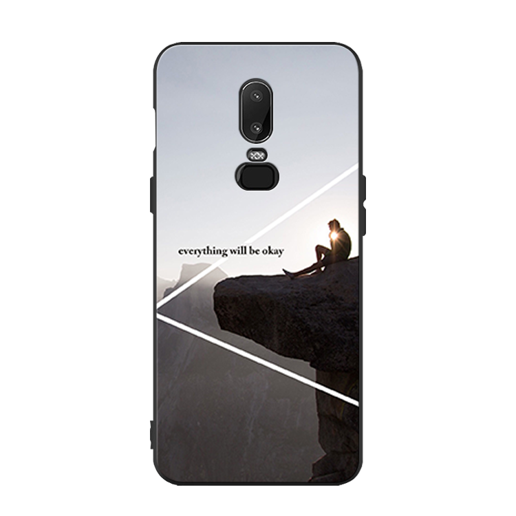 Étui Oneplus 6 Tendance Téléphone Portable Incassable, Coque Oneplus 6 Business Fluide Doux