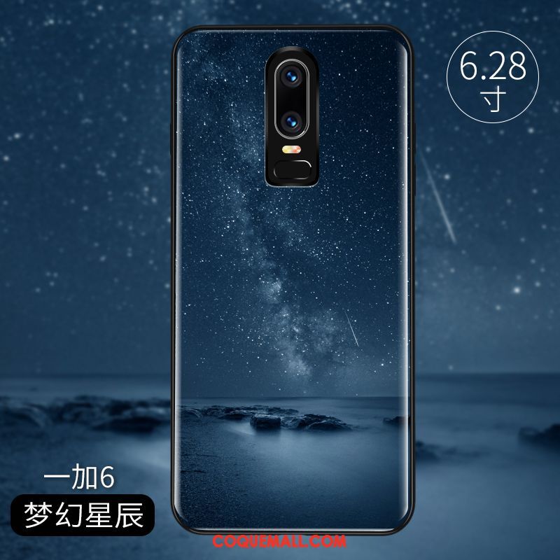 Étui Oneplus 6 Tout Compris Miroir Créatif, Coque Oneplus 6 Personnalité Verre