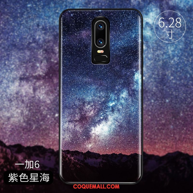 Étui Oneplus 6 Tout Compris Miroir Créatif, Coque Oneplus 6 Personnalité Verre