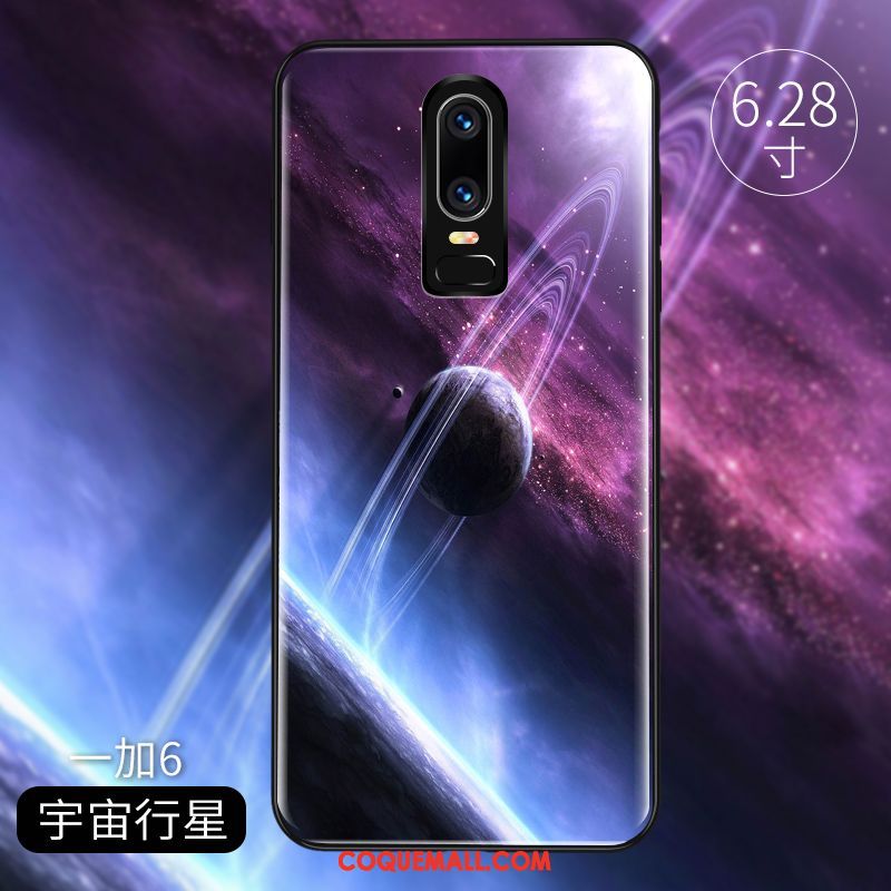 Étui Oneplus 6 Tout Compris Miroir Créatif, Coque Oneplus 6 Personnalité Verre