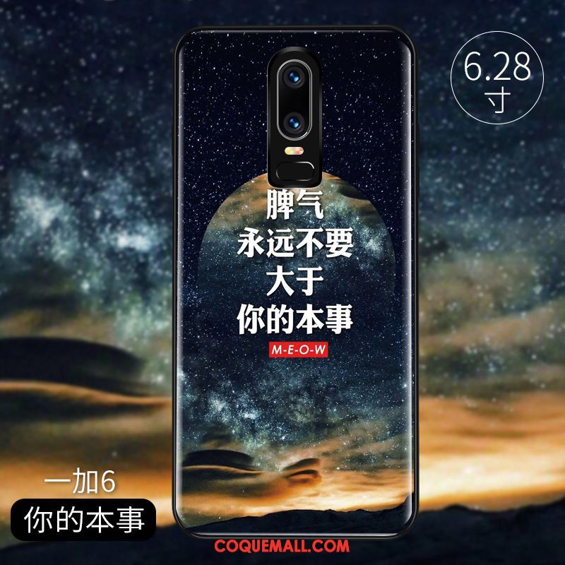 Étui Oneplus 6 Tout Compris Miroir Créatif, Coque Oneplus 6 Personnalité Verre