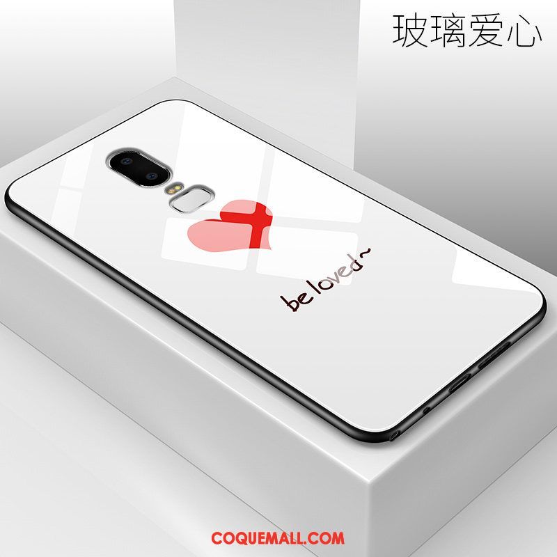 Étui Oneplus 6 Téléphone Portable Créatif Personnalité, Coque Oneplus 6 Protection Net Rouge