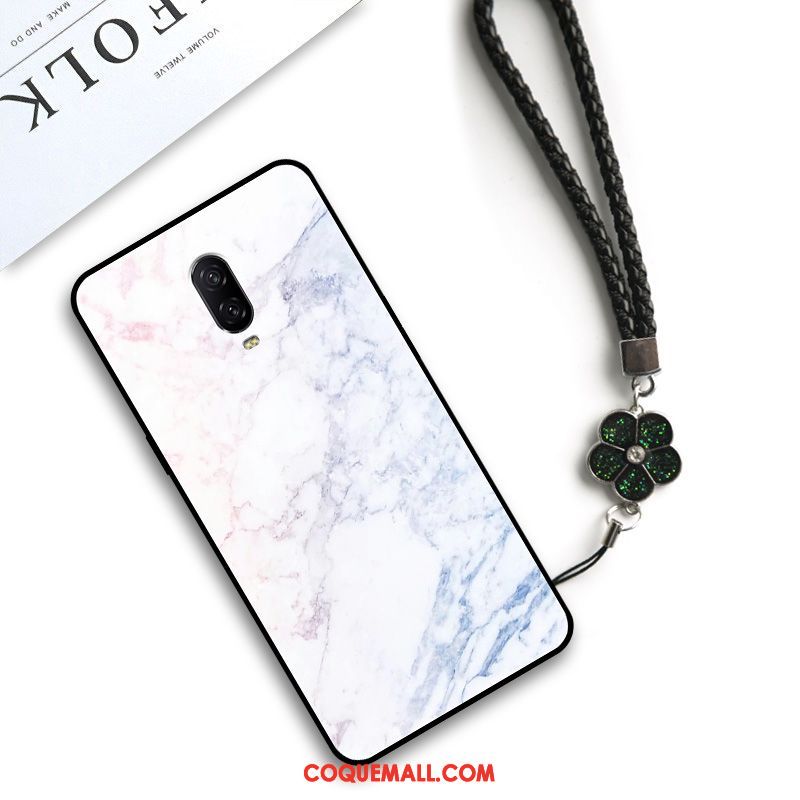 Étui Oneplus 6t Art Simple Net Rouge, Coque Oneplus 6t Frais Incassable