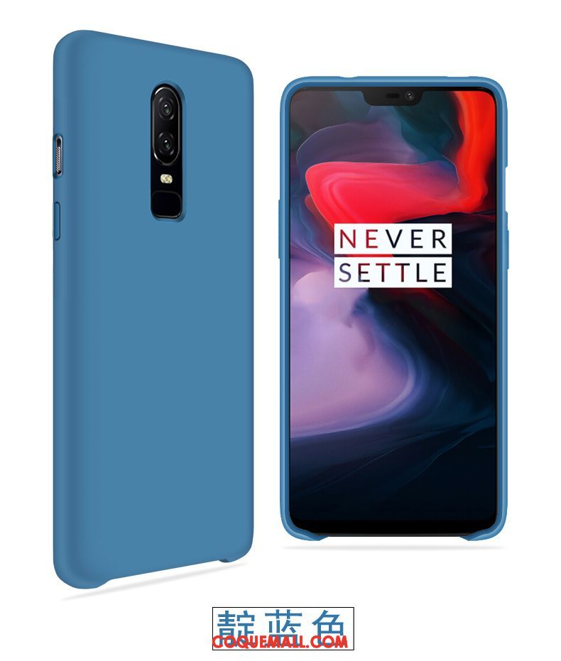 Étui Oneplus 6t Fluide Doux Protection Vent, Coque Oneplus 6t Légère Marque De Tendance