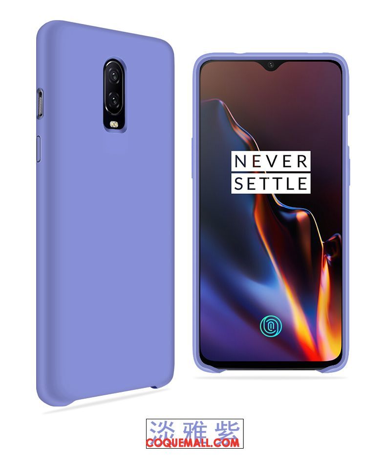 Étui Oneplus 6t Fluide Doux Protection Vent, Coque Oneplus 6t Légère Marque De Tendance