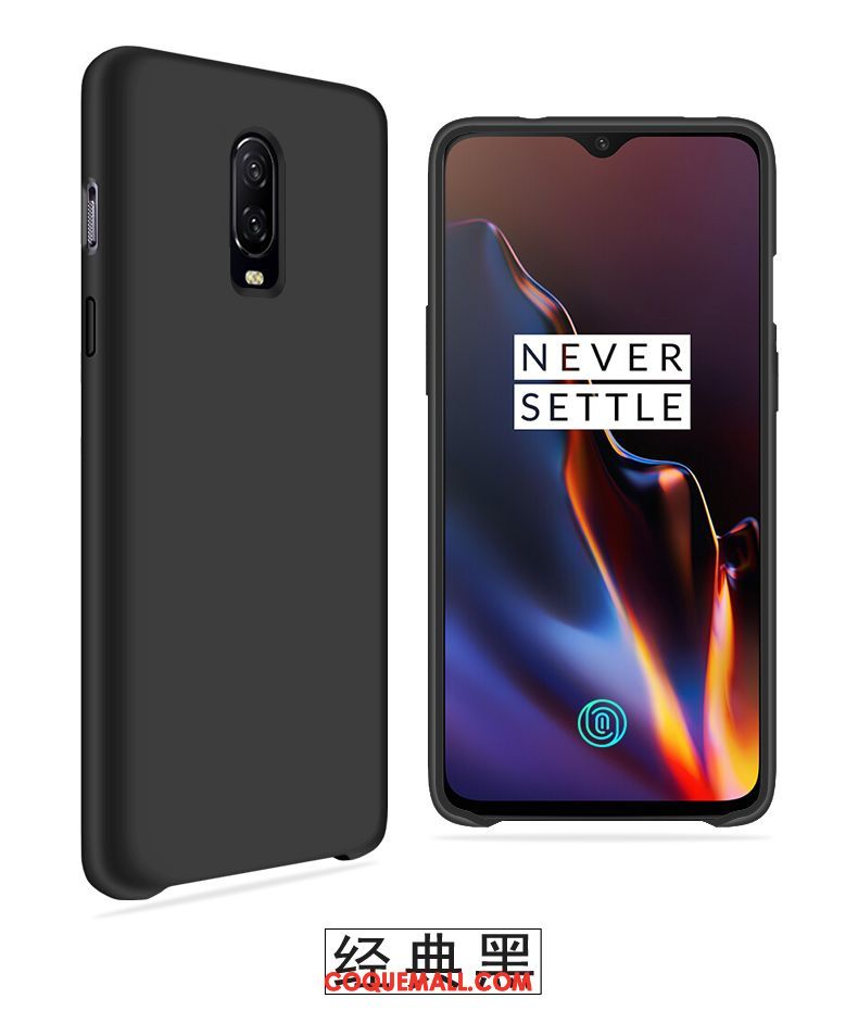 Étui Oneplus 6t Fluide Doux Protection Vent, Coque Oneplus 6t Légère Marque De Tendance