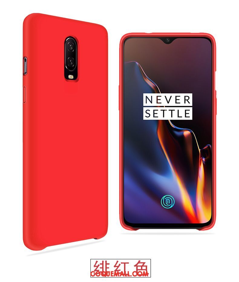 Étui Oneplus 6t Fluide Doux Protection Vent, Coque Oneplus 6t Légère Marque De Tendance