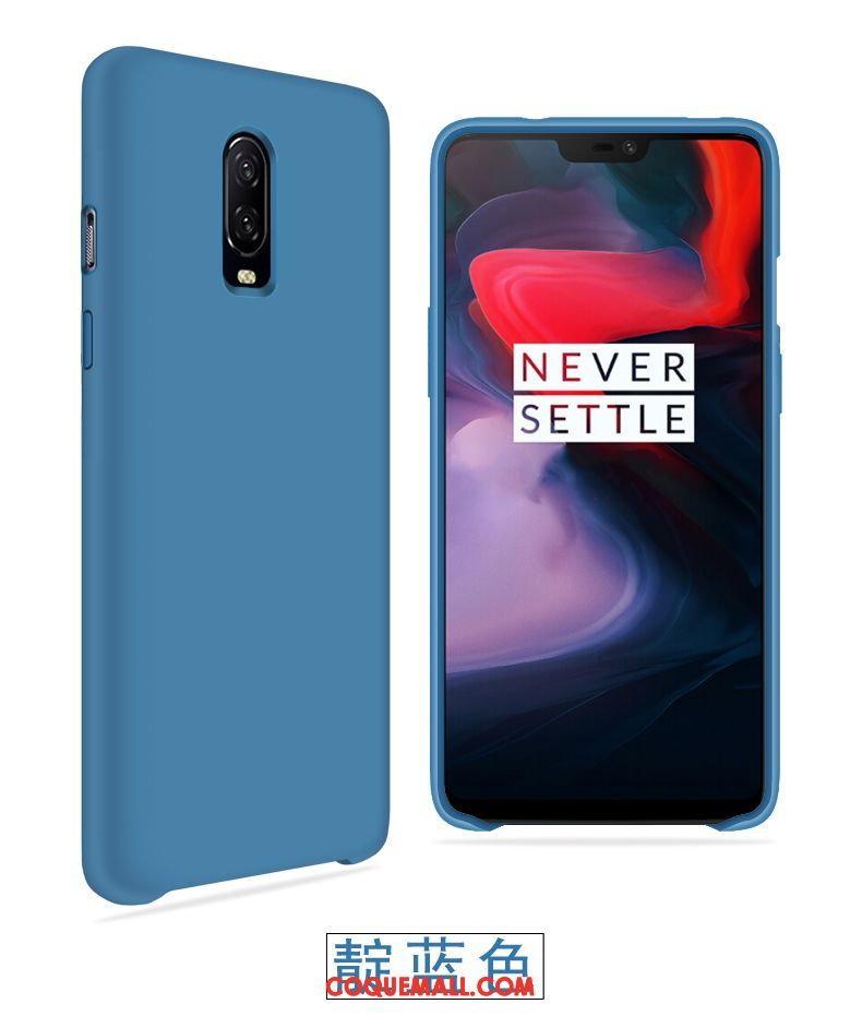 Étui Oneplus 6t Fluide Doux Protection Vent, Coque Oneplus 6t Légère Marque De Tendance