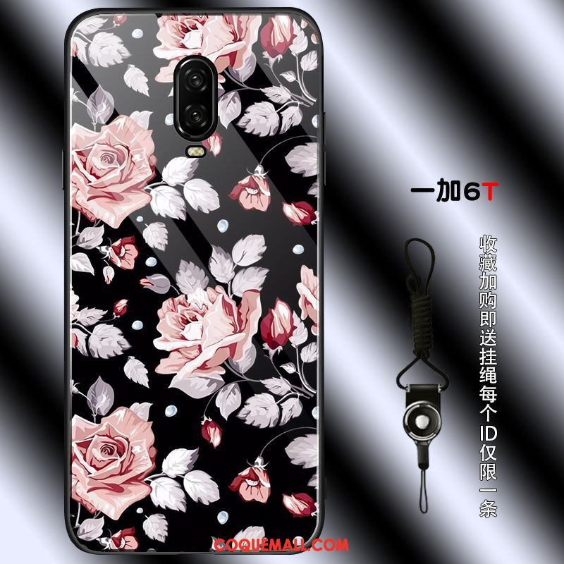 Étui Oneplus 6t Fluide Doux Téléphone Portable Personnalité, Coque Oneplus 6t Tendance Simple