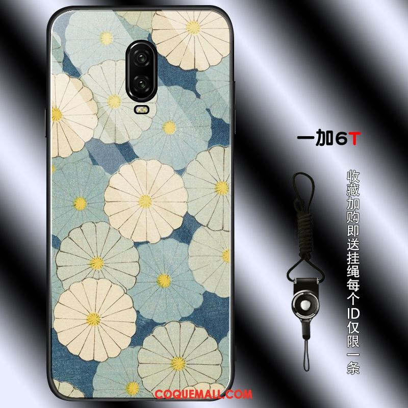 Étui Oneplus 6t Fluide Doux Téléphone Portable Personnalité, Coque Oneplus 6t Tendance Simple