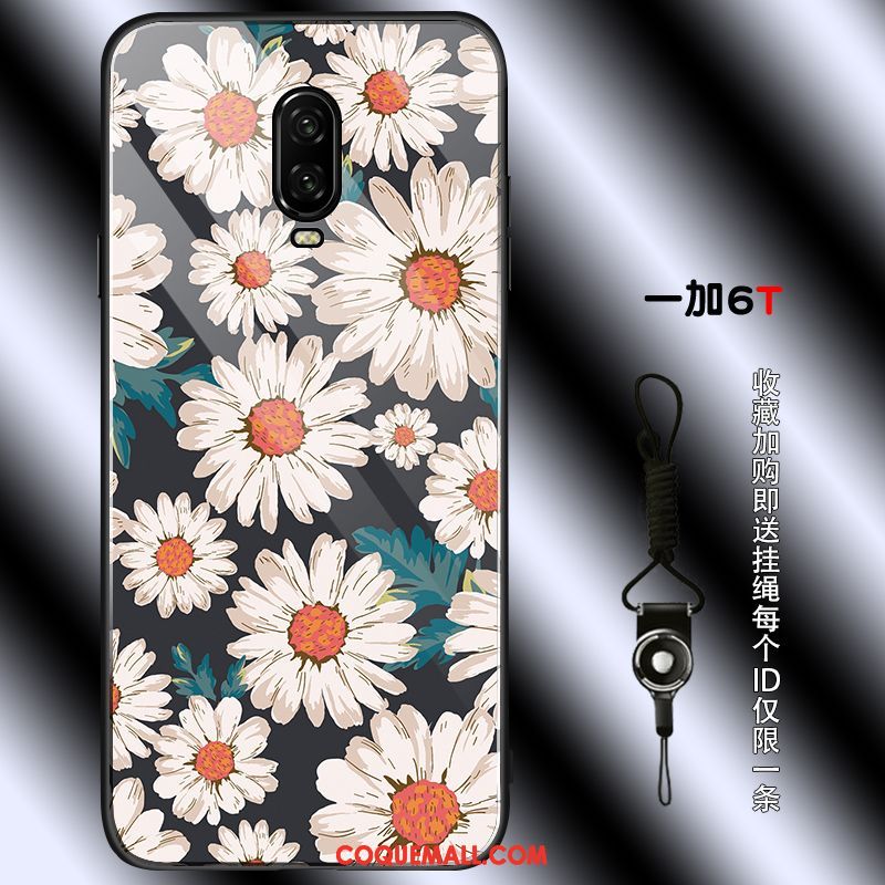 Étui Oneplus 6t Fluide Doux Téléphone Portable Personnalité, Coque Oneplus 6t Tendance Simple