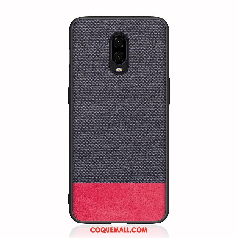 Étui Oneplus 6t Personnalité Protection Incassable, Coque Oneplus 6t Marque De Tendance Simple