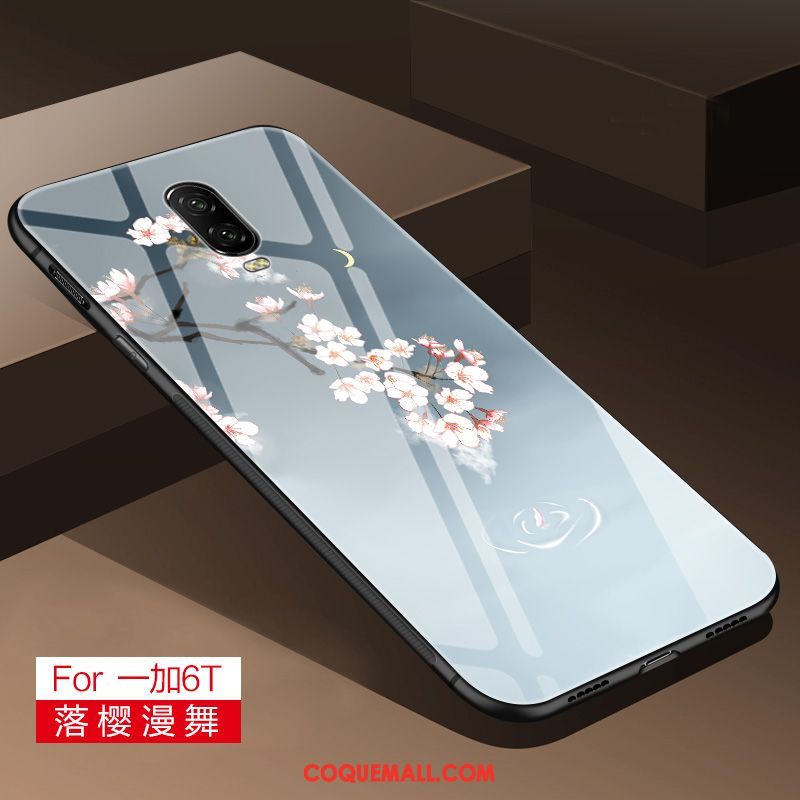 Étui Oneplus 6t Silicone Verre Frais, Coque Oneplus 6t Tout Compris Personnalité