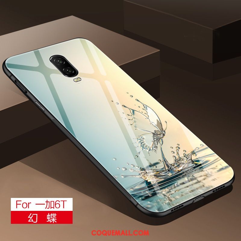 Étui Oneplus 6t Silicone Verre Frais, Coque Oneplus 6t Tout Compris Personnalité