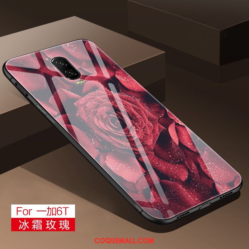 Étui Oneplus 6t Silicone Verre Frais, Coque Oneplus 6t Tout Compris Personnalité