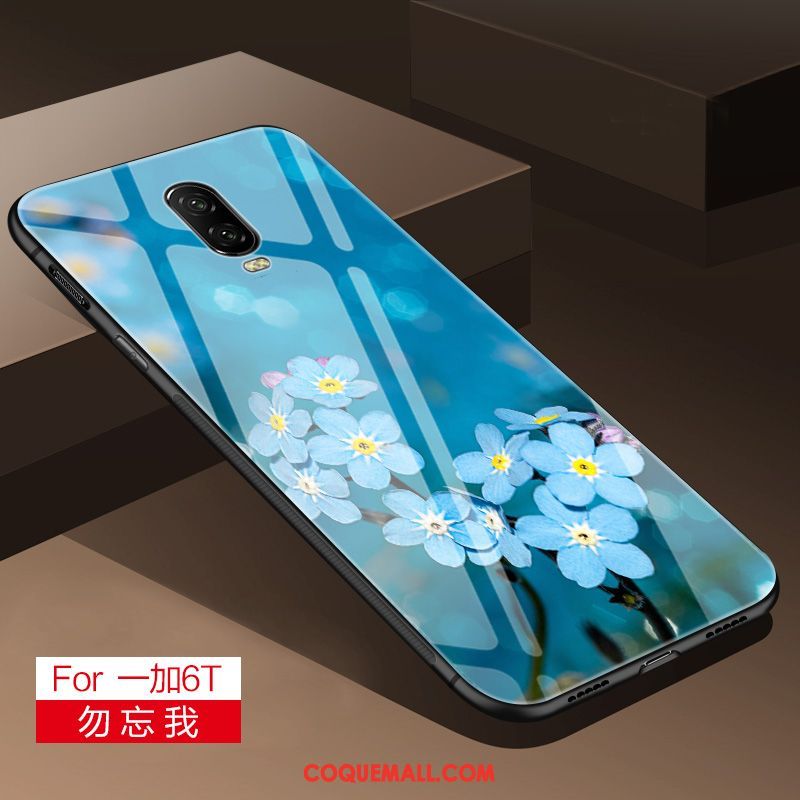 Étui Oneplus 6t Silicone Verre Frais, Coque Oneplus 6t Tout Compris Personnalité