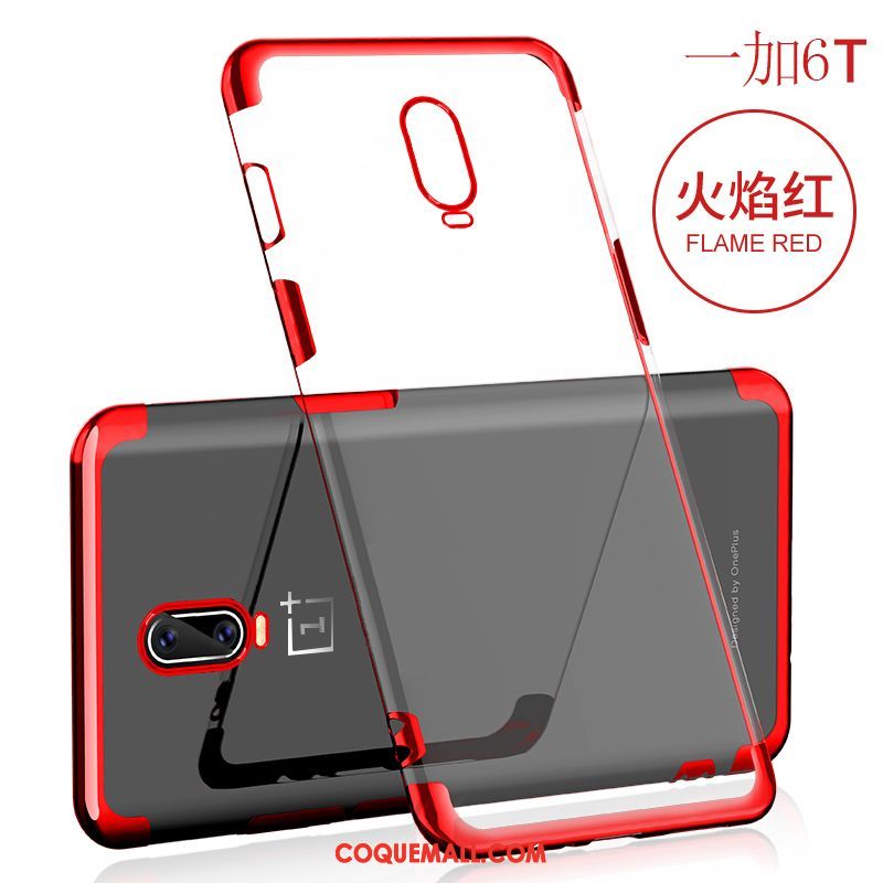 Étui Oneplus 6t Téléphone Portable Noir Silicone, Coque Oneplus 6t Très Mince Créatif