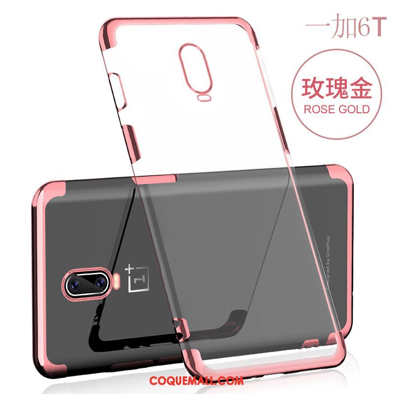 Étui Oneplus 6t Téléphone Portable Noir Silicone, Coque Oneplus 6t Très Mince Créatif